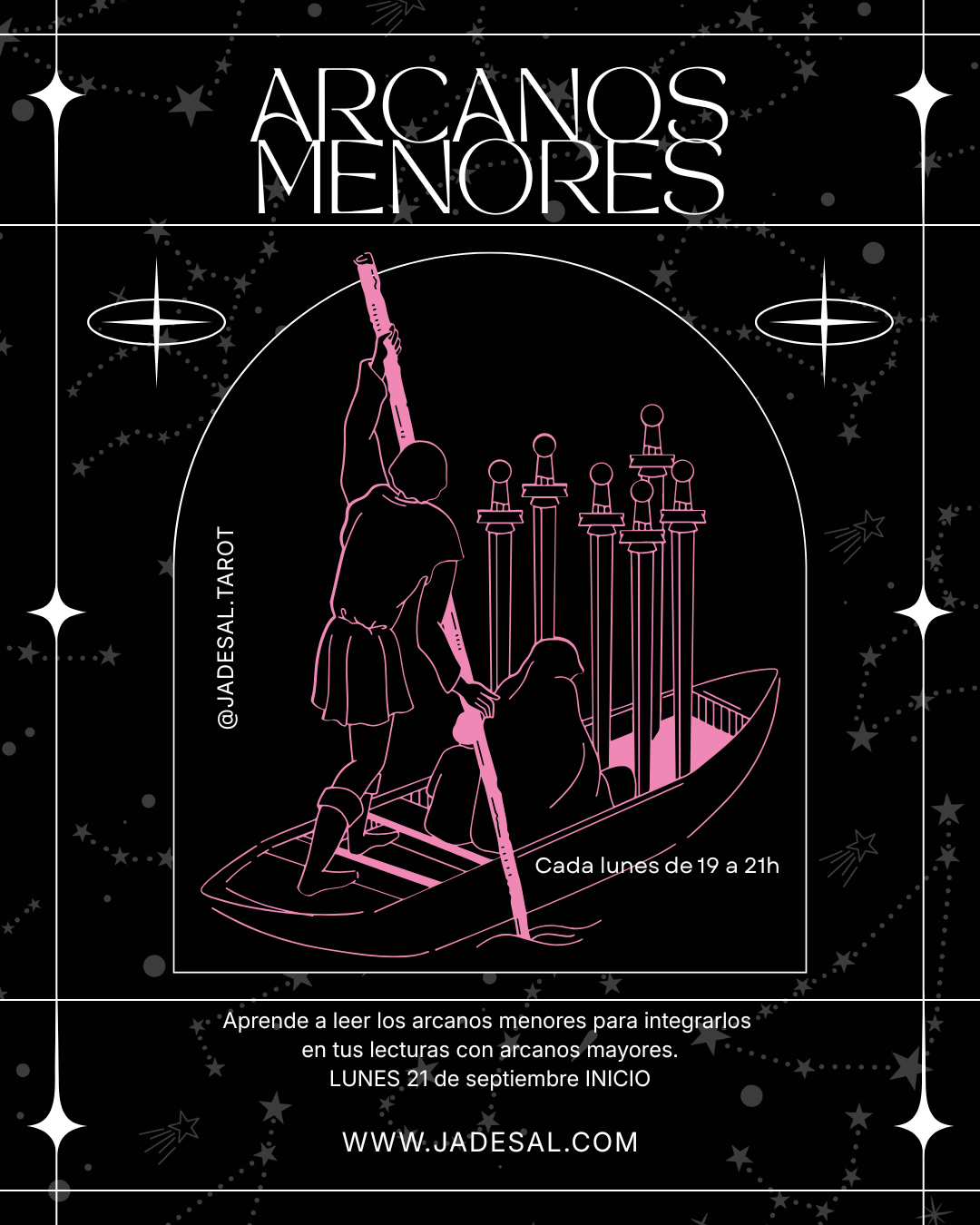 Curso de arcanos menores. TRES MESES. LUNES 21/9/26